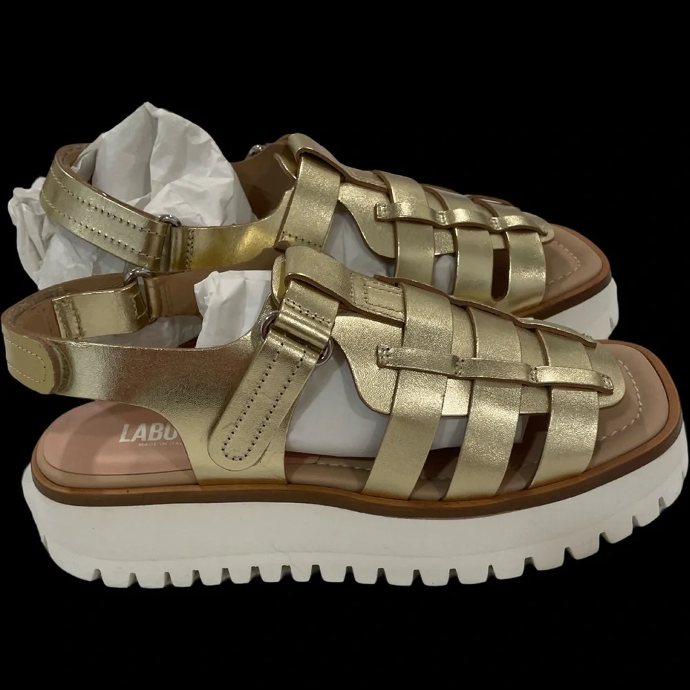 Labucq Gold Sandals - Picture 3 of 3